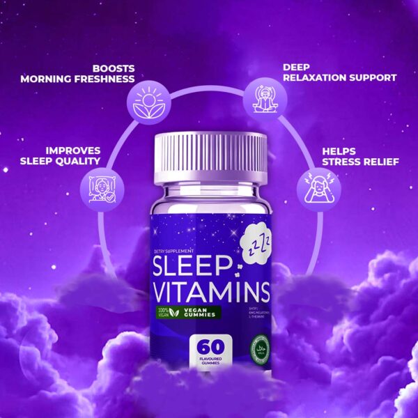 Wake Rested & Relaxed with Sleep Vitamin Gummies - Image 2