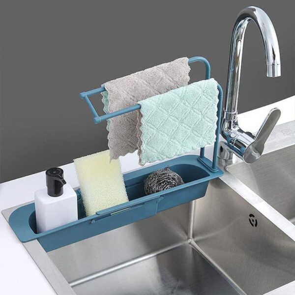 Telescopic Sink Storage Rack - Image 2