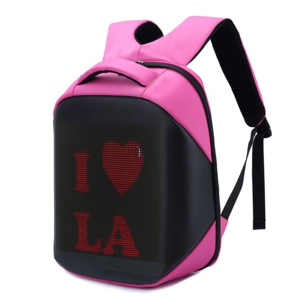 Smart LED Display Backpack | Customizable Digital Screen - Image 3
